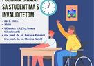 Radionica za akademsko i administrativno osoblje "Podrška u radu sa studentima s invaliditetom".